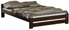 eoshop Drevená posteľ Niwa 140x200 + rošt ZADARMO (Farba dreva: Jelša)