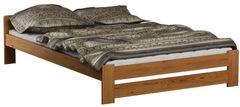 eoshop Drevená posteľ Niwa 180x200 + rošt ZADARMO (Farba dreva: Orech)