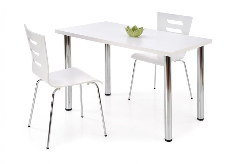 Halmar Jedálenský stôl Modex 120, matná biela