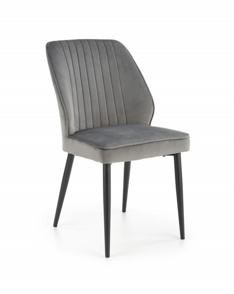 Halmar Kovová stoličky K432, sivá