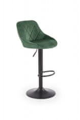 Halmar Barový stoličky H101, tmavo zelená