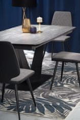 Halmar Rozkladacia jedálenský stôl Vinston, tmavo šedá / čierna