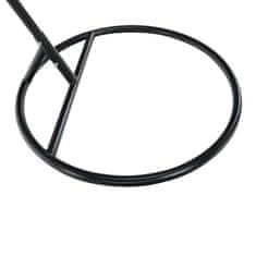 IWHOME Závesné kreslo DIONA so strapcami čierna + stojan ERIS čierna IWH-10190012 + IWH-10260002
