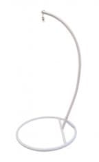 IWHOME Závesné kreslo DIONA so strapcami béžová + stojan ERIS biela IWH-10190011 + IWH-10260001