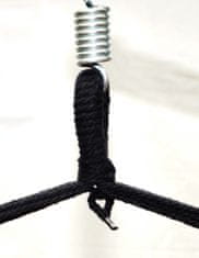 IWHOME Závesné kreslo DIONA so strapcami čierna IWH-10190012