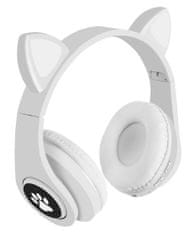 Alum online Bezdrôtové slúchadlá s mačacími ušami - B39M, biela