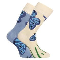 Dedoles Veselé bambusové ponožky Motýľ modráčik (D-U-SC-RS-C-B-1554) - veľkosť M