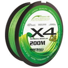 Mistrall šnúra Shiro braided line X4 0,15mm 200m zelená