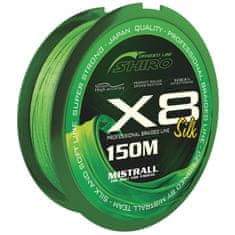 Mistrall pletená šnúra Shiro Silk X8 0,25mm 150m zelená