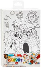 Grafix Maľovanie podľa čísel pre deti - Domáce zvieratká 15x20 cm + samolepky