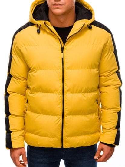 Deoti Pánska zimná prešívaná bunda Keberia žltá