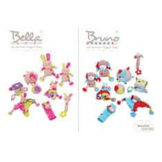 Bigjigs Baby Textilná hračka - Hrkálka balónik Bella
