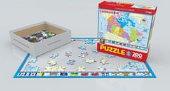 EuroGraphics Puzzle Mapa Kanady 200 dielikov