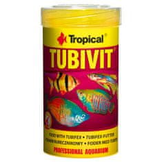 TROPICAL Tubivit 100ml/20g krmivo s vysokým obsahom bielkovín pre všežravé a mäsožravé ryby