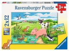 Ravensburger Puzzle Zvieracie mláďatá 2x12 dielikov