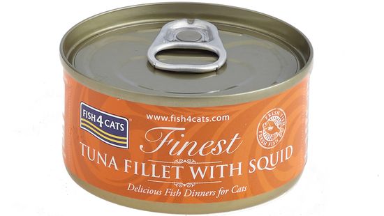 Fish4Cats Konzerva pre mačky Finest tuniak s kalmárom 70 g
