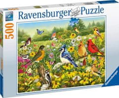 Ravensburger Puzzle Vtáky na lúke 500 dielikov