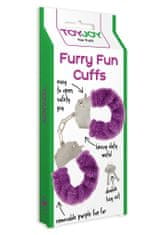 Toyjoy ToyJoy Furry Fun Cuffs putá na ruky plyšová fialová