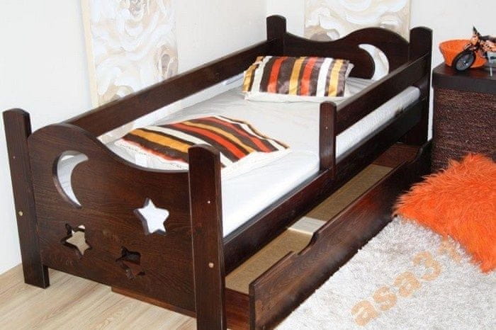 eoshop Detská posteľ Seweryn 80x160 s roštom (Farba dreva: Biela)