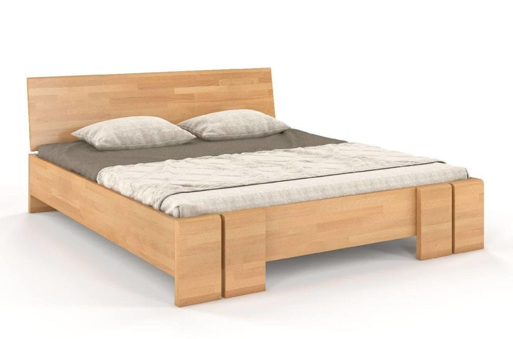 eoshop Drevená posteľ VESTRE Maxi, buk (Rozmer: 120x200 cm, Farba: Prírodná)