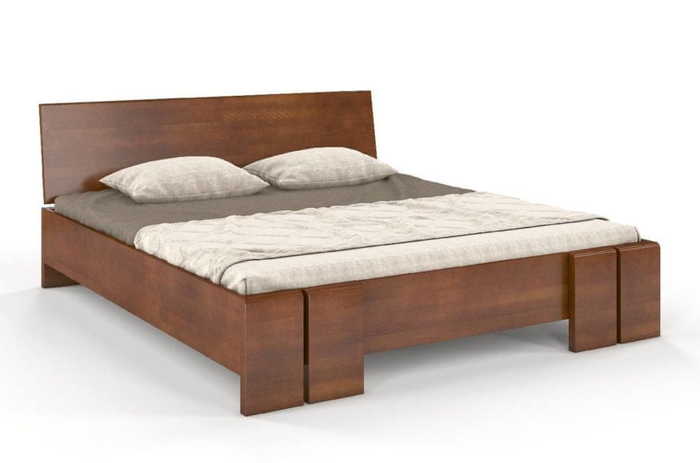 eoshop Drevená posteľ s úložným priestorom VESTRE Maxi & ST, buk (Rozmer: 180x200 cm, Farba: Orech)