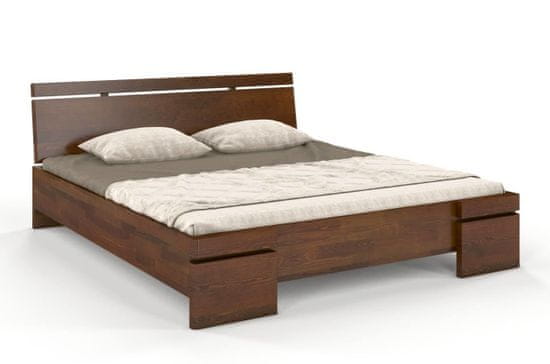eoshop Drevená posteľ SPARTA Maxi, borovica (Rozmer: 160x200 cm, Farba: Orech)