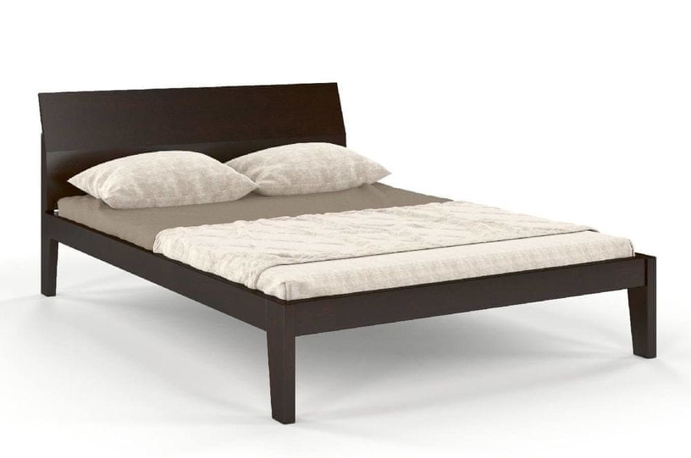 eoshop Drevená posteľ AGAVA, borovica (Rozmer: 160x200 cm, Farba: Palisander)