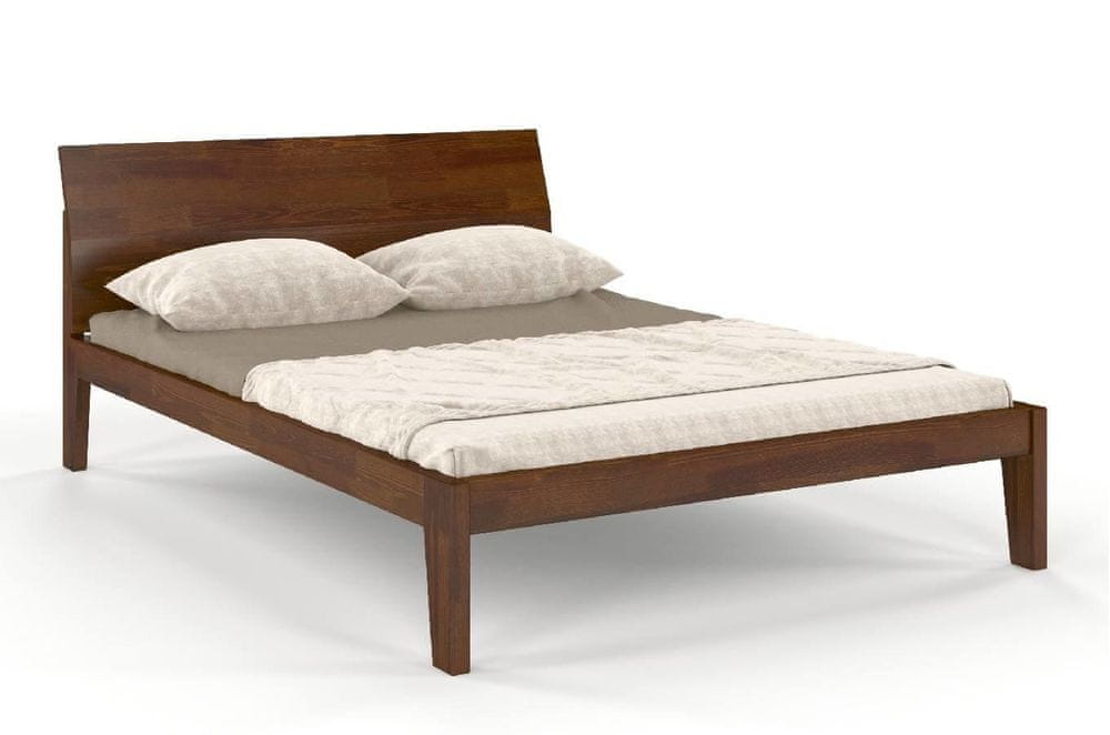 eoshop Drevená posteľ AGAVA, borovica (Rozmer: 120x200 cm, Farba: Orech)