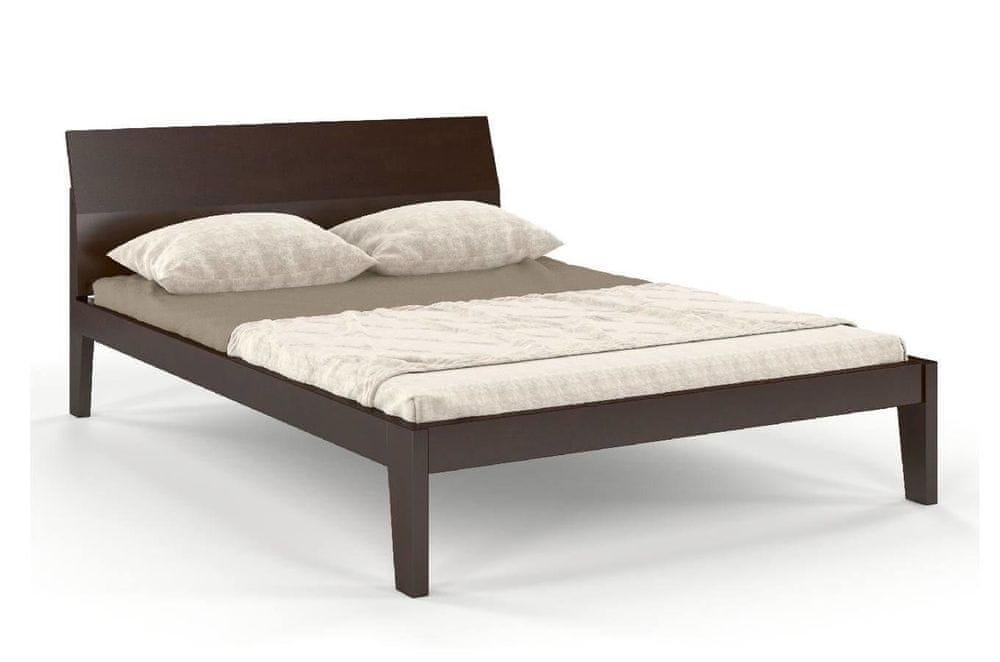 eoshop Drevená posteľ AGAVA, buk (Rozmer: 120x200 cm, Farba: Palisander)