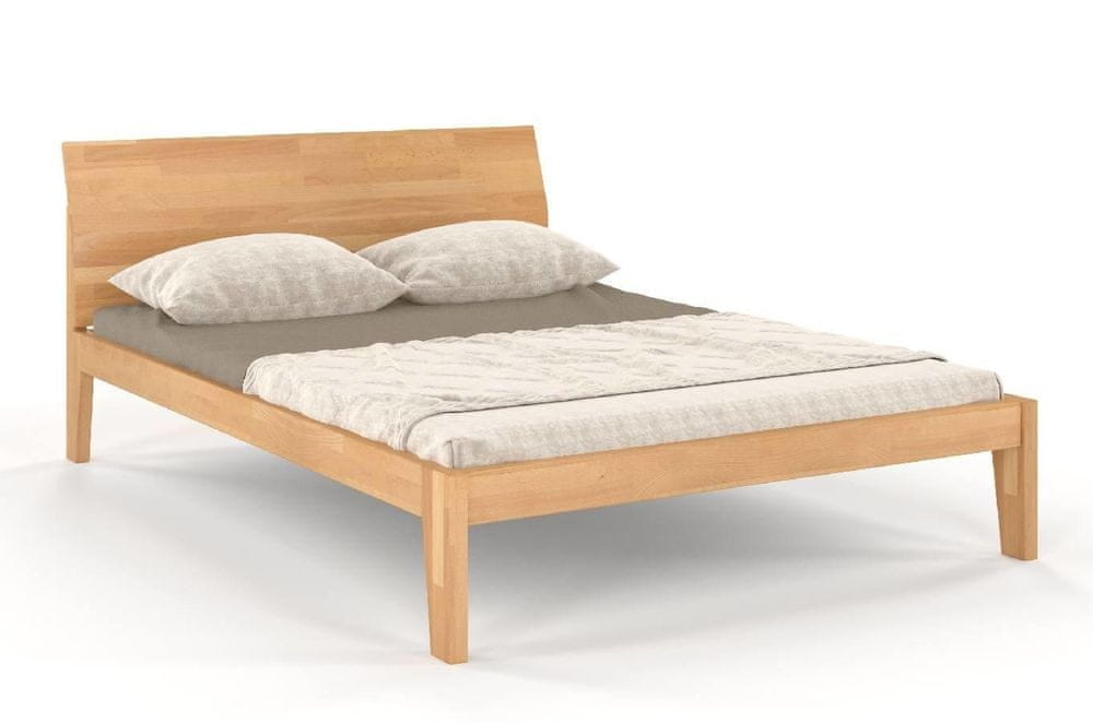 eoshop Drevená posteľ AGAVA, buk (Rozmer: 180x200 cm, Farba: Prírodná)