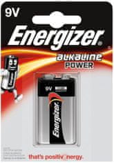 Energizer Alkaline Power 6LR61/9V alkalická batéria (blister); 9V-9B-6LR61