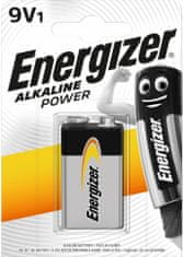 Energizer Alkaline Power 6LR61/9V alkalická batéria (blister); 9V-9B-6LR61