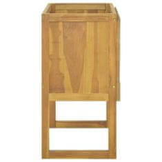 Vidaxl Kúpeľňová skrinka, 90x45x75 cm, masívne teakové drevo