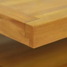 Vidaxl Nástenná kúpeľňová skrinka 90x40x30 cm masívne teakové drevo