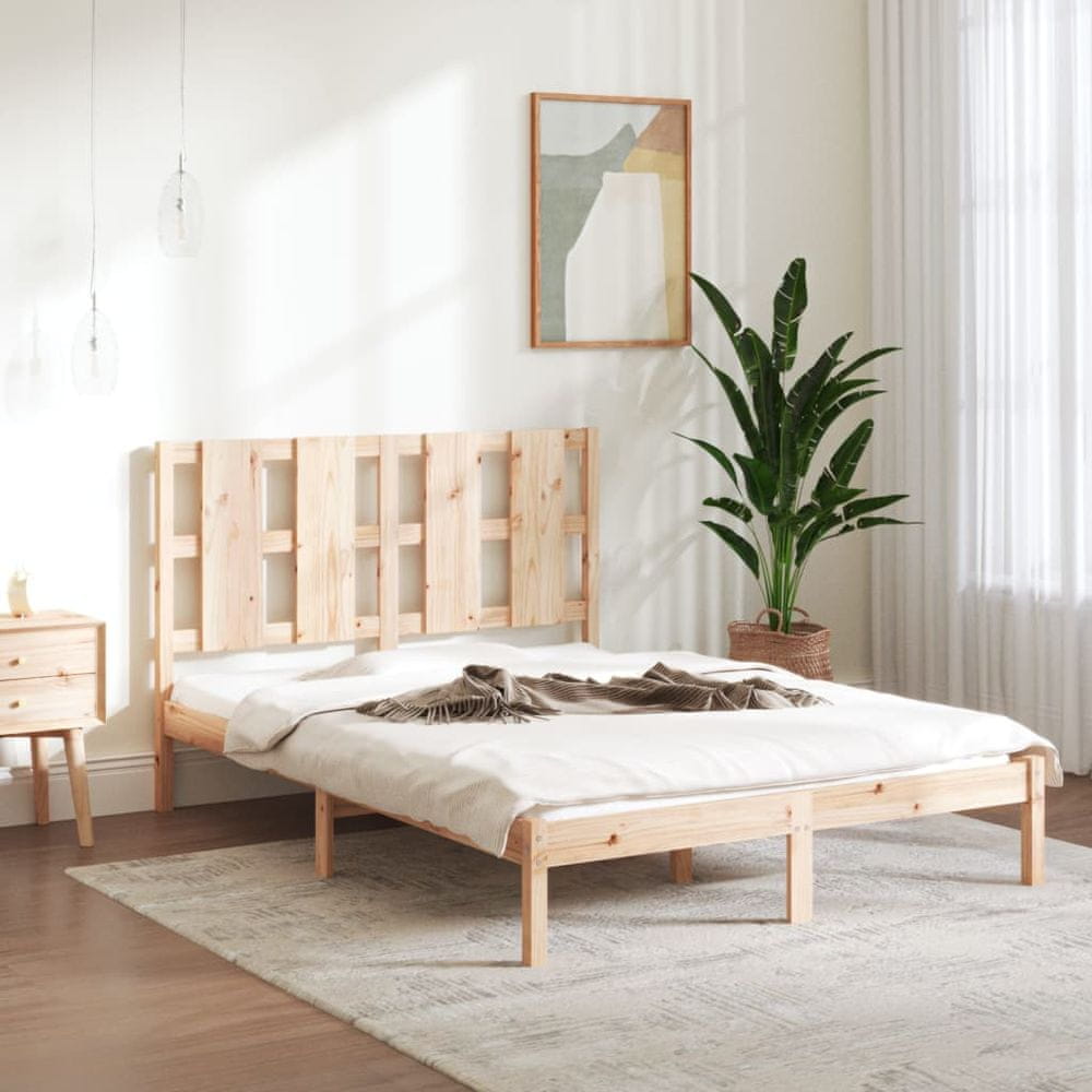Vidaxl Rám postele, masívne borovicové drevo, 120x200 cm