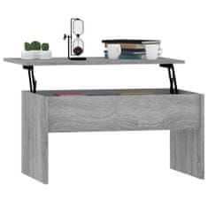 Vidaxl Konferenčný stolík sivý sonoma 80x50,5x41,5cm spracované drevo