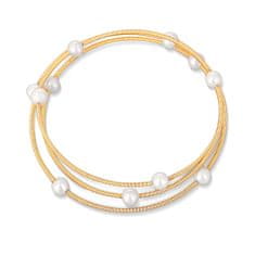 JwL Luxury Pearls Bronzový náramok s pravými perlami JL0756