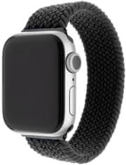 FIXED nylonový řemínek pro Apple Watch, 38/40mm, velikost XL, čierna (FIXENST-436-XL-BK)