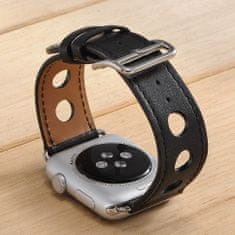 Coteetci kožený řemínek Fashion pro Apple Watch, 38/40/41 mm, čierna