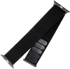 FIXED nylonový řemínek pro Apple Watch, 38/40mm, čierna (FIXNST-436-BK)