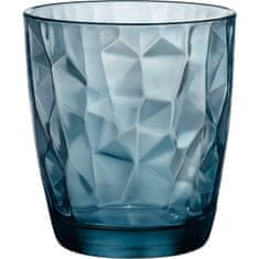Bormioli Rocco Pohár na vodu Diamond 305 ml, modrý, 6x