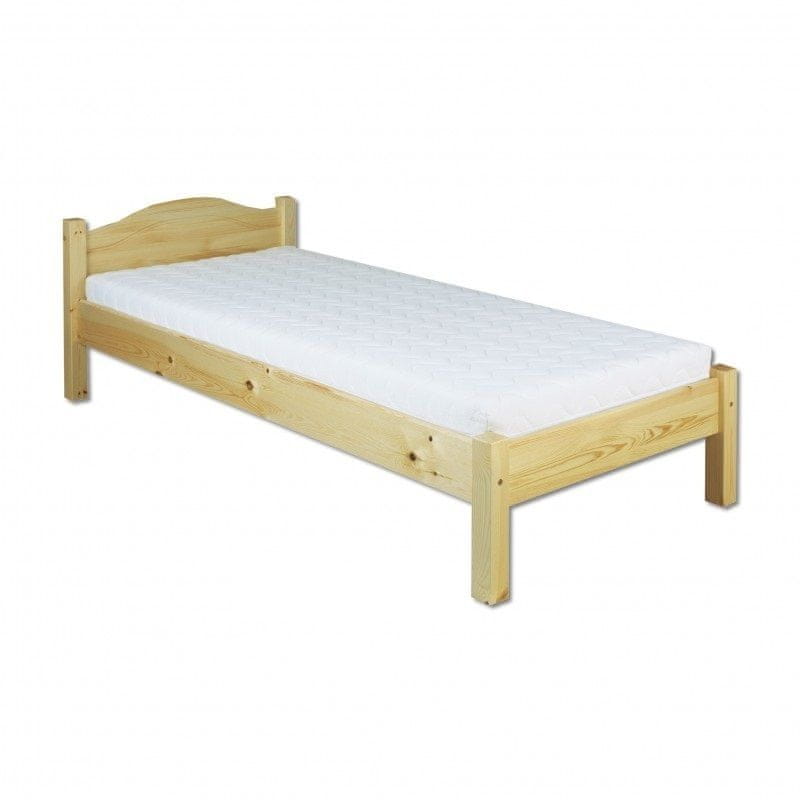 eoshop Drevená posteľ 90x200 LK124 (Farba dreva: Orech)