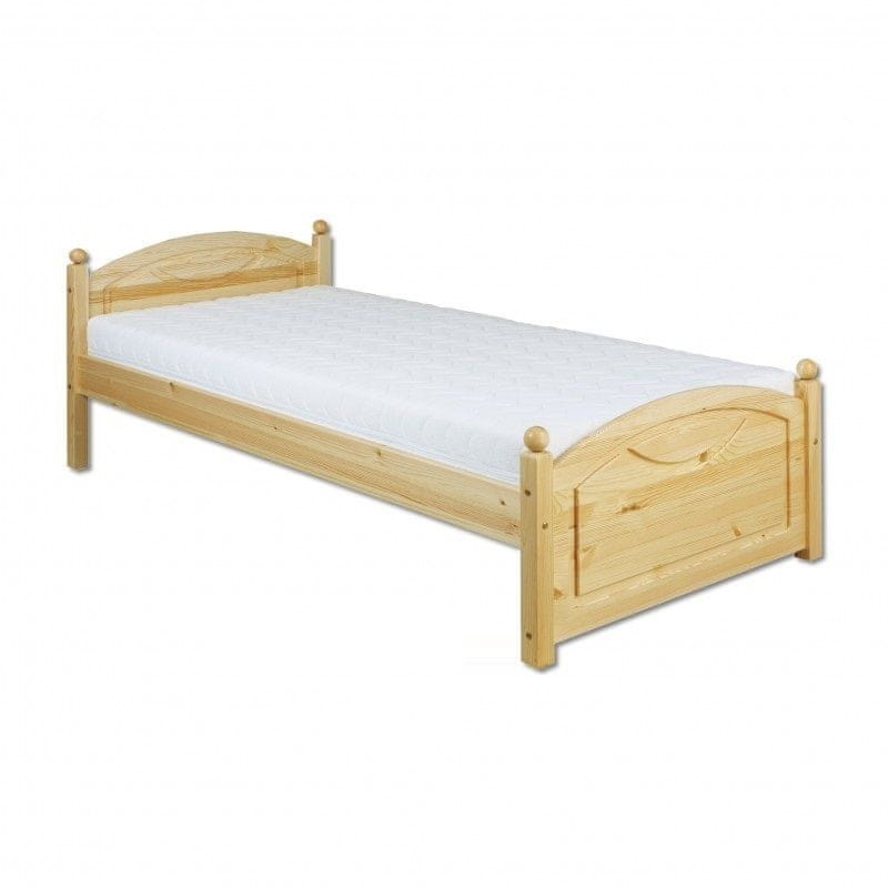 eoshop Drevená posteľ 90x200 LK126 (Farba dreva: Jelša)