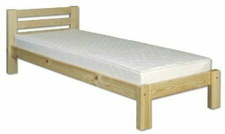 eoshop Drevená posteľ 90x200 LK127 (Farba dreva: Gray)