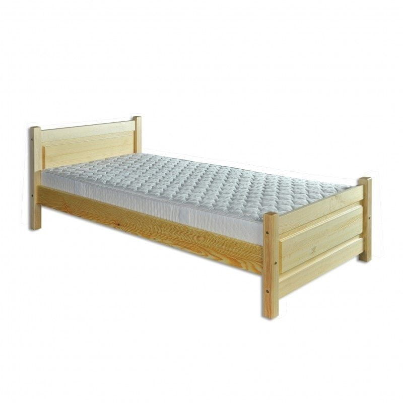 eoshop Drevená posteľ 90x200 LK129 (Farba dreva: Orech)