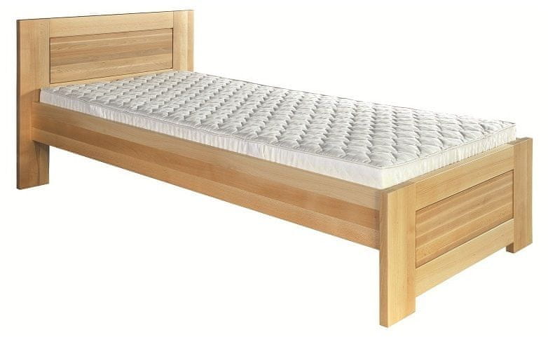 eoshop Drevená posteľ 90x200 buk LK161 (Farba dreva: Buk bielený)
