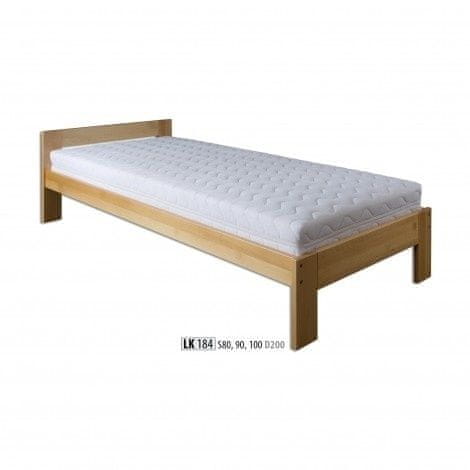 eoshop Drevená posteľ 90x200 buk LK184 (Farba dreva: Orech)