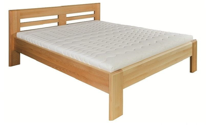 eoshop Drevená posteľ 120x200 buk LK111 (Farba dreva: Buk bielený)