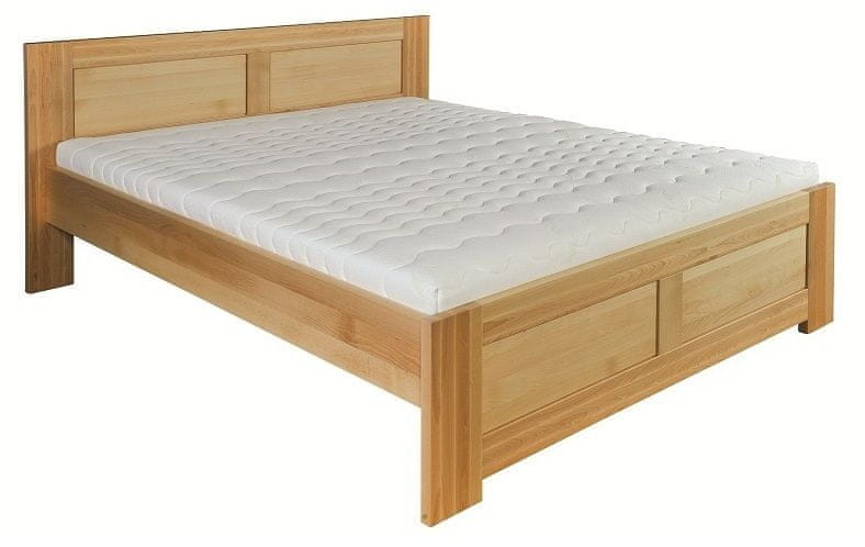 eoshop Drevená posteľ 140x200 buk LK112 (Farba dreva: Orech)