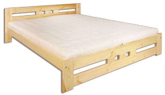 eoshop Drevená posteľ 120x200 LK117 (Farba dreva: Orech)